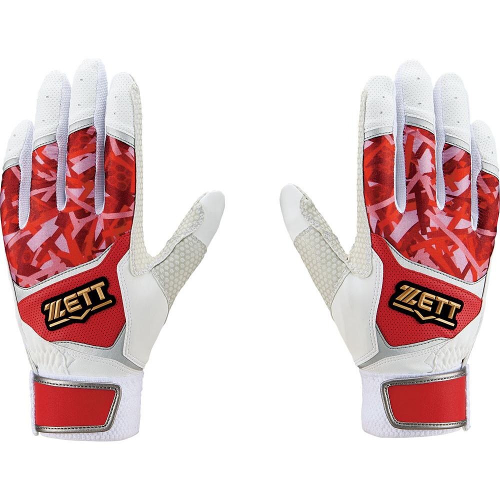 ゼット（ZETT）（メンズ）バッティンググローブ 両手用 野球 シリコン加工手袋 BG519A-1164★★★