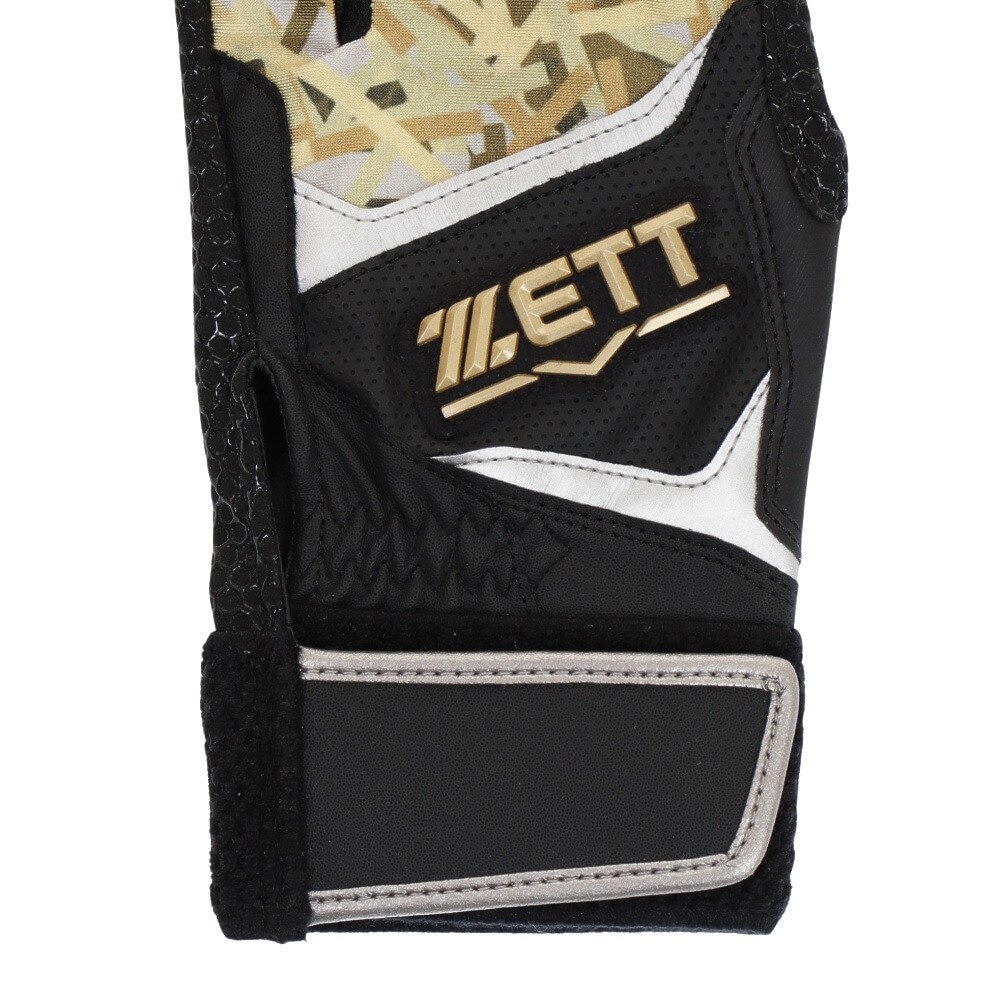ゼット（ZETT）（メンズ）バッティンググローブ 両手用  野球 シリコン加工手袋 BG519A-1982