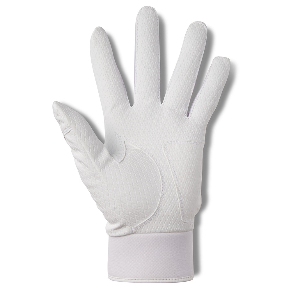 アンダーアーマー（UNDER ARMOUR）（メンズ）バッティング用グローブ 両手用 野球 クリーンアップ ノンカラー 1371973 100 高校野球対応 白★★★