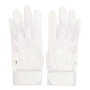 アンダーアーマー（UNDER ARMOUR）（メンズ）スウィング ハード バッティンググローブ 両手用 1371975 100 高校野球対応 白