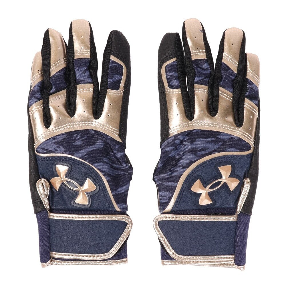 アンダーアーマー（UNDER ARMOUR）（キッズ）ジュニア 野球 バッティング用グローブ 両手用 クリーンアップ 1371989 410