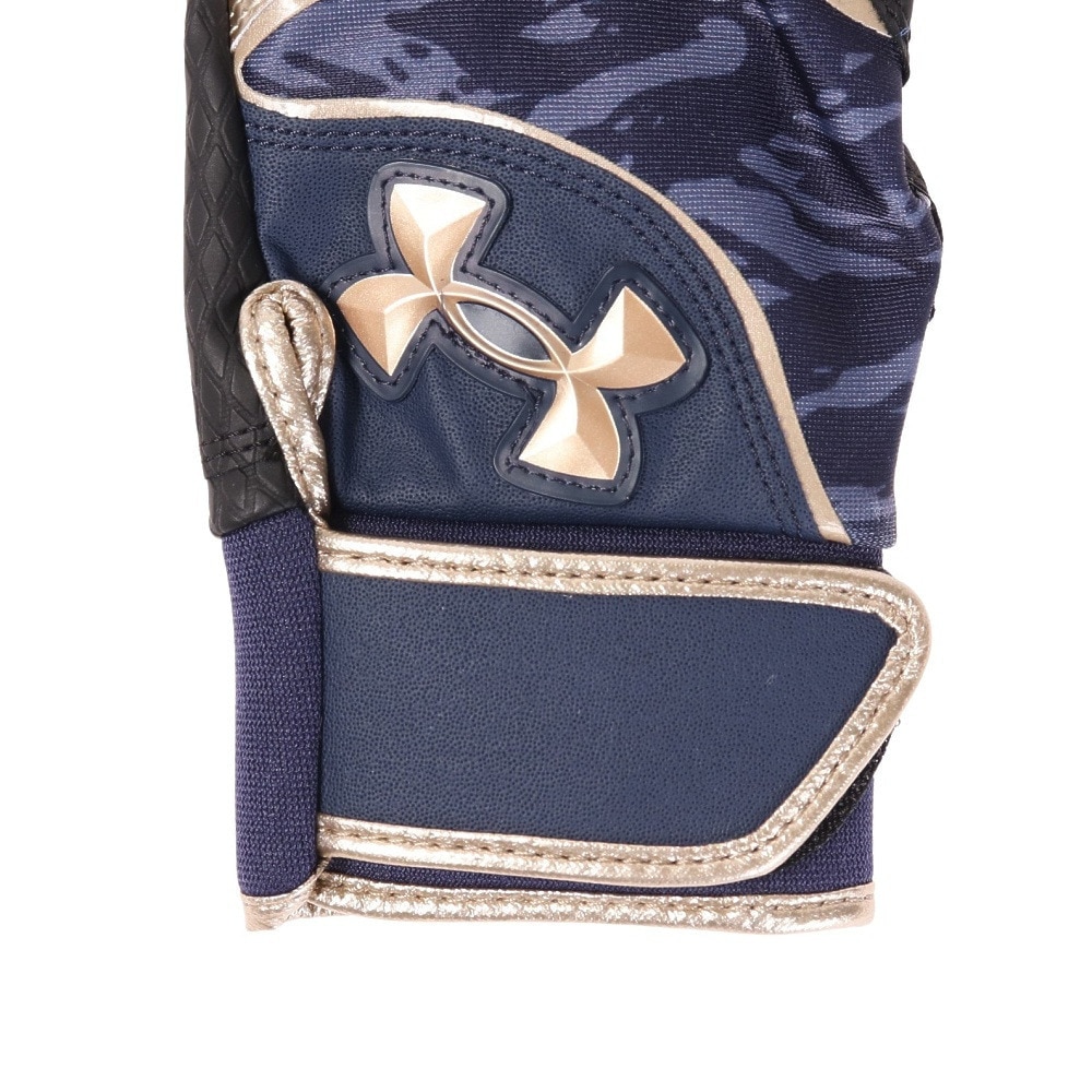 アンダーアーマー（UNDER ARMOUR）（キッズ）ジュニア 野球 バッティング用グローブ 両手用 クリーンアップ 1371989 410