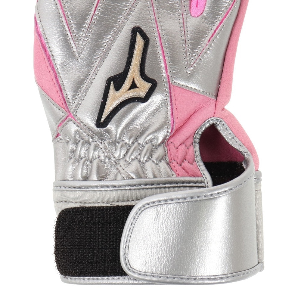 ミズノ（MIZUNO）（メンズ）バッティンググローブ 両手用 グローバルエリート GEブライトレザー 1EJEA22064