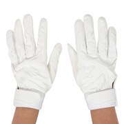 ミズノ（MIZUNO）（メンズ）バッティンググローブ 両手用  野球 フランチャイズ D-Edition 高校野球ルール対応モデル 1EJEH09910 高校野球対応 白