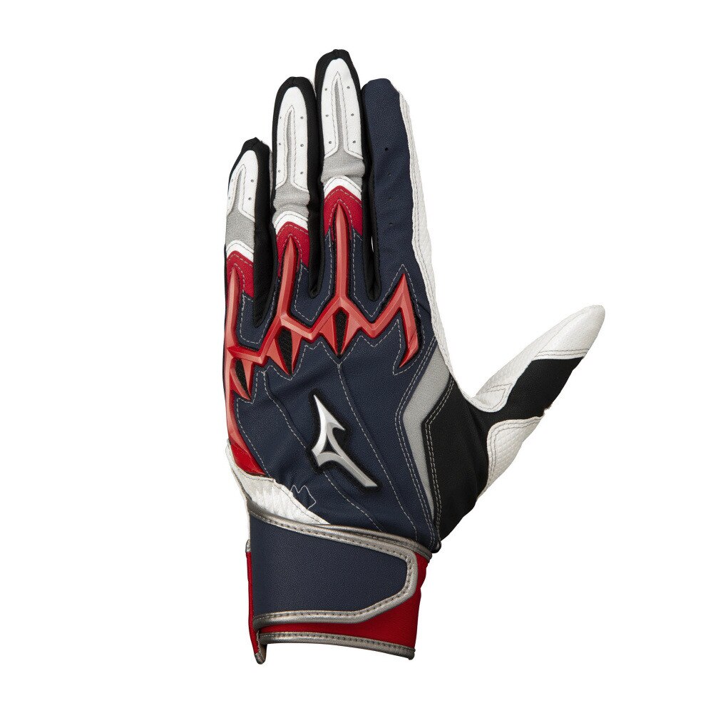 ミズノ（MIZUNO）（メンズ）バッティンググローブ 両手用 野球 シリコンパワーアークLI レプリカJr 22SS 1EJEY09814