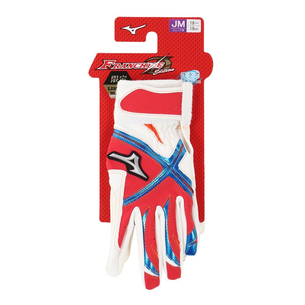 ミズノ（MIZUNO）（メンズ）ジュニア バッティンググローブ 両手用 フランチャイズ D-Edition 1EJEY09962