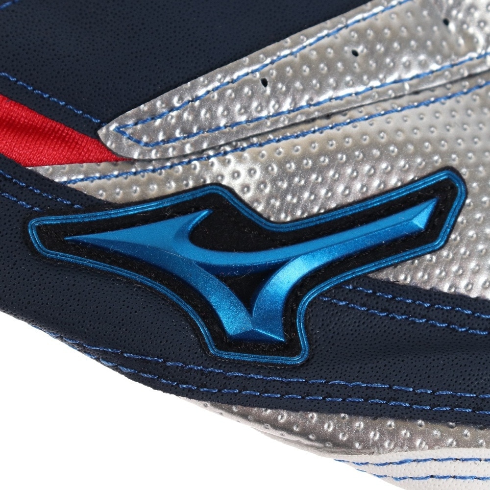 ミズノ（MIZUNO）（メンズ）バッティンググローブ 両手用 野球 ウィルドライブ ブルー 1EJEA24514
