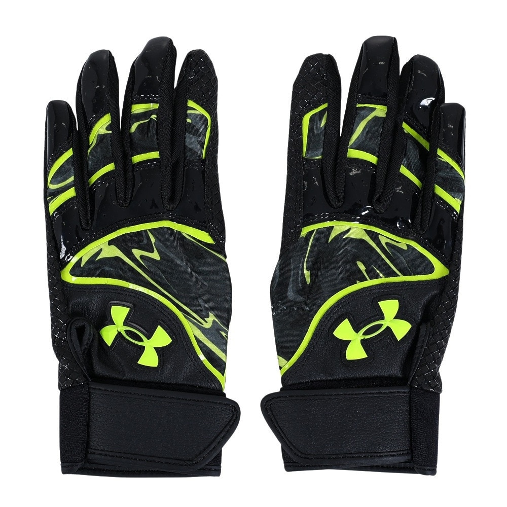 アンダーアーマー（UNDER ARMOUR）（メンズ）バッティング用グローブ 両手用 野球 クリーンアップ 1378249 002