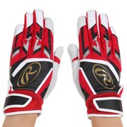 ローリングス（Rawlings）（メンズ）バッティンググローブ 両手用  野球 ミレニア バッティンググラブ EBG22S01-RD/B-M
