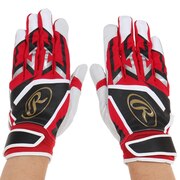 ローリングス（Rawlings）（メンズ）バッティンググローブ 両手用  野球 ミレニア バッティンググラブ EBG22S01-RD/B-XL