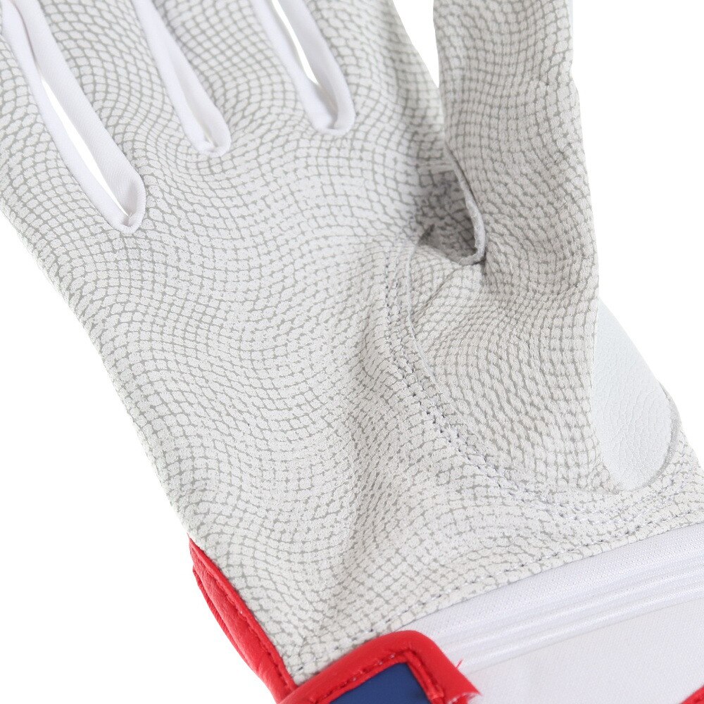 ローリングス（Rawlings）（メンズ）バッティンググローブ 両手用 野球 ミレニア バッティンググラブ EBG22S01-W/BLU-M