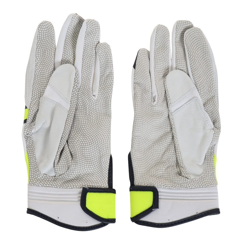 ローリングス（Rawlings）（メンズ）バッティング用グローブ 両手用 野球 ミレニア バッティンググラブ Sサイズ EBG22S01-W/LIME-S