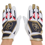 ローリングス（Rawlings）（メンズ）バッティンググローブ 両手用  野球 ミレニア バッティンググラブ EBG22S01-W/N-S