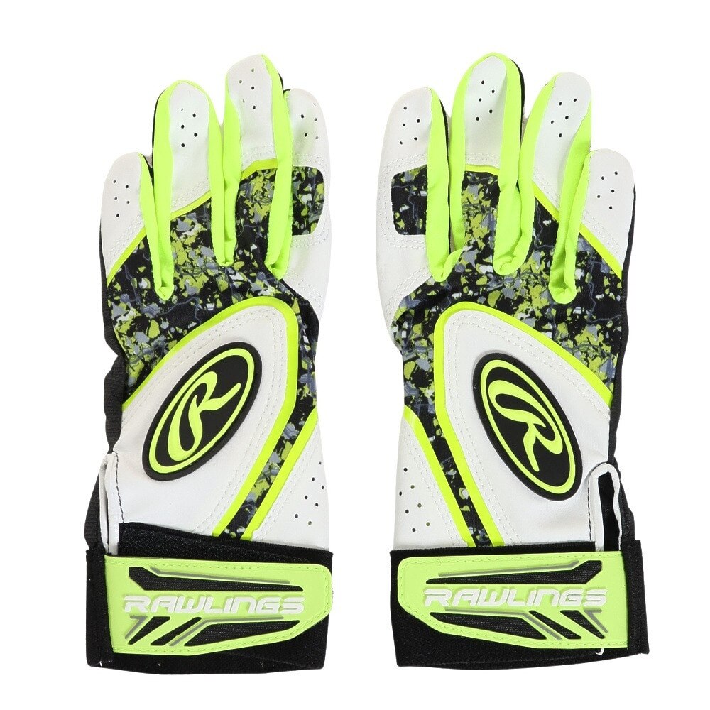 ローリングス（Rawlings）（メンズ）バッティング用グローブ 両手用 野球 クラッシュ ザ ストーン ハイパーグリップ Lサイズ EBG22S02-GREN-L 速乾