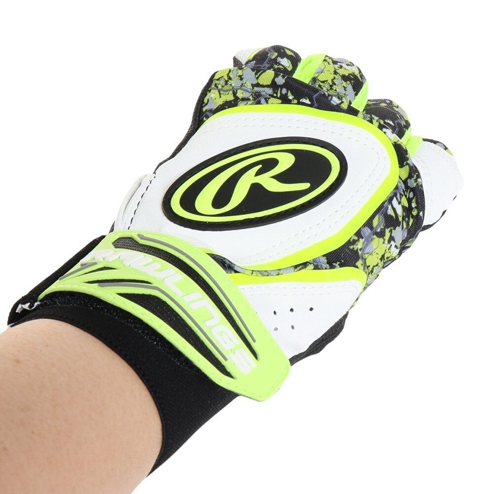 ローリングス（Rawlings）（メンズ）バッティング用グローブ 両手用 野球 クラッシュ ザ ストーン ハイパーグリップ Lサイズ EBG22S02-GREN-L 速乾