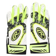 ローリングス（Rawlings）（メンズ）バッティンググローブ 両手用  野球 クラッシュ ザ ストーン ハイパーグリップ EBG22S02-GREN-M