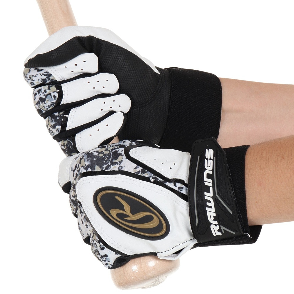 ローリングス｜バッティング用グローブ 野球 クラッシュザストーン ハイパーグリップ 両手用 EBG22S02-W-L -  スポーツ用品はスーパースポーツゼビオ