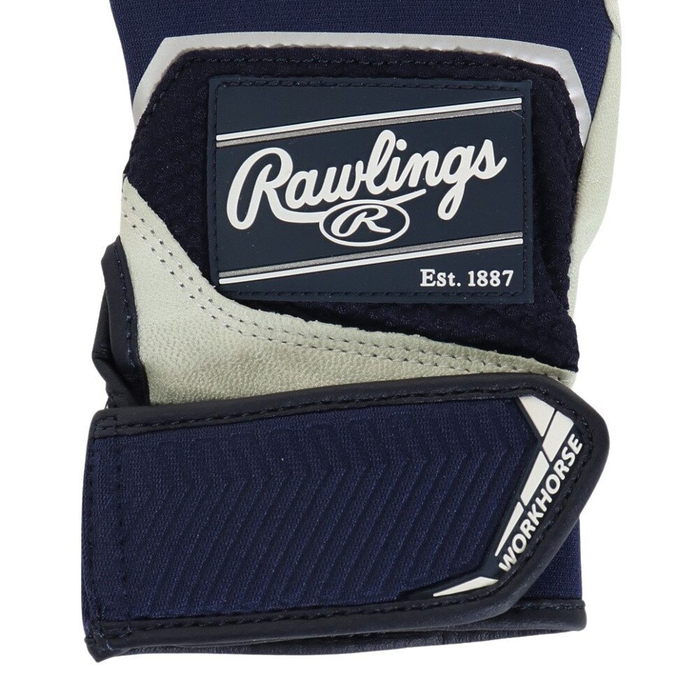ローリングス（Rawlings）（メンズ）バッティング用グローブ 両手用 野球 パッチロゴ バッティンググラブ Mサイズ WH22BG-N-USA M