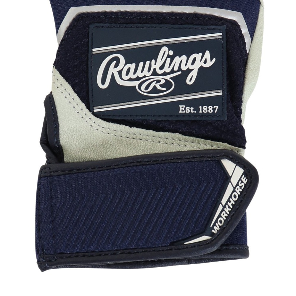 ローリングス（Rawlings）（メンズ）バッティング用グローブ 両手用 野球 パッチロゴ バッティンググラブ Sサイズ WH22BG-N-USA S
