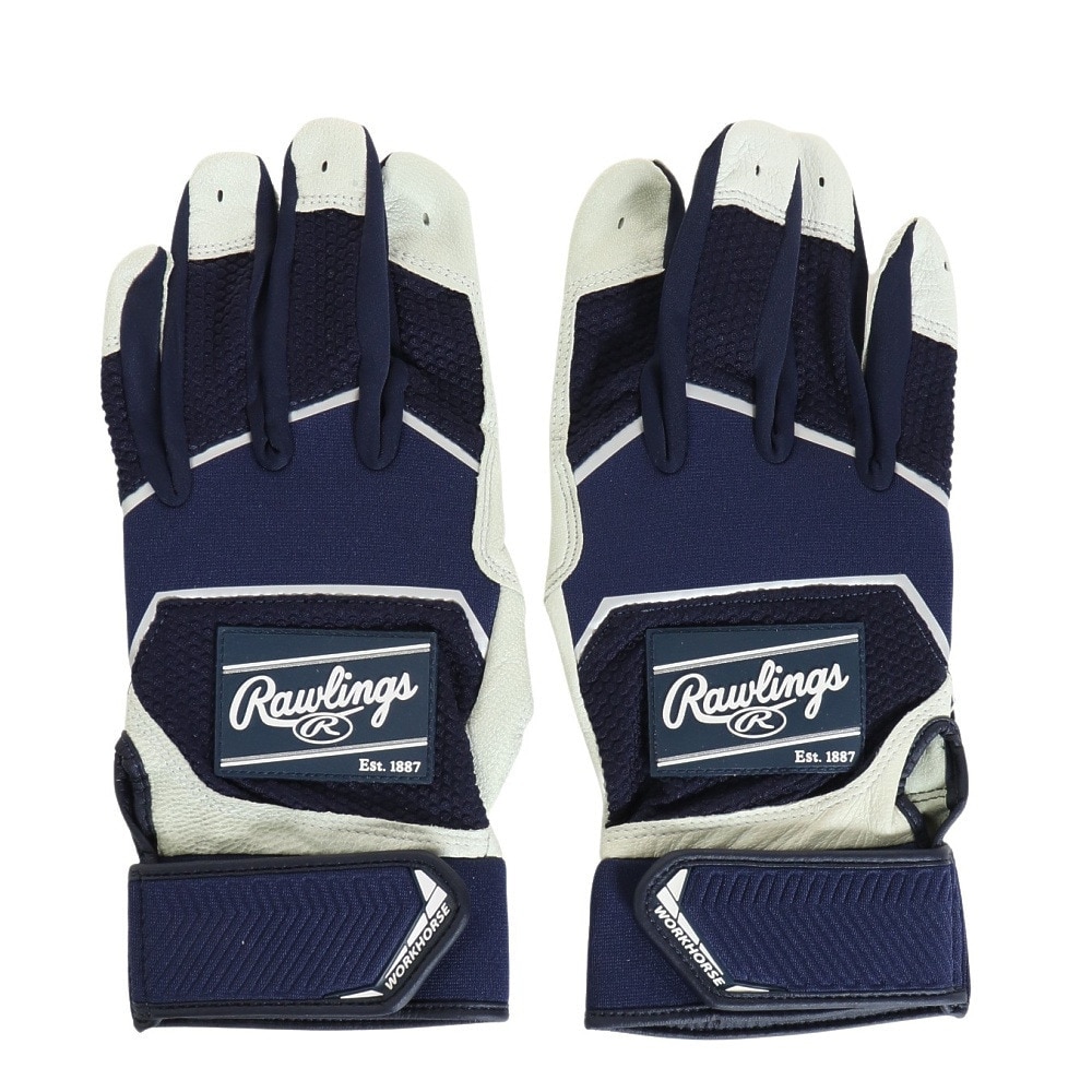 ローリングス（Rawlings）（メンズ）バッティング用グローブ 両手用 野球 パッチロゴ バッティンググラブ XLサイズ WH22BG-N-USA XL