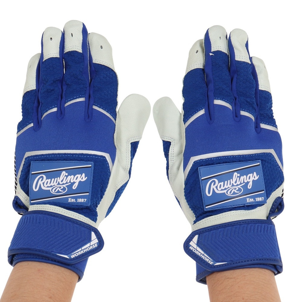 ローリングス（Rawlings）（メンズ）バッティンググローブ 両手用  野球 パッチロゴ バッティンググラブ WH22BG-RY-USA L