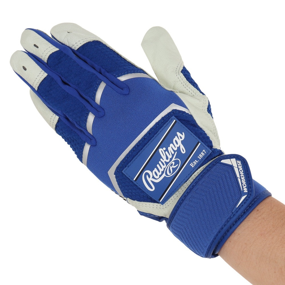 ローリングス（Rawlings）（メンズ）バッティンググローブ 両手用 野球 パッチロゴ バッティンググラブ WH22BG-RY-USA M