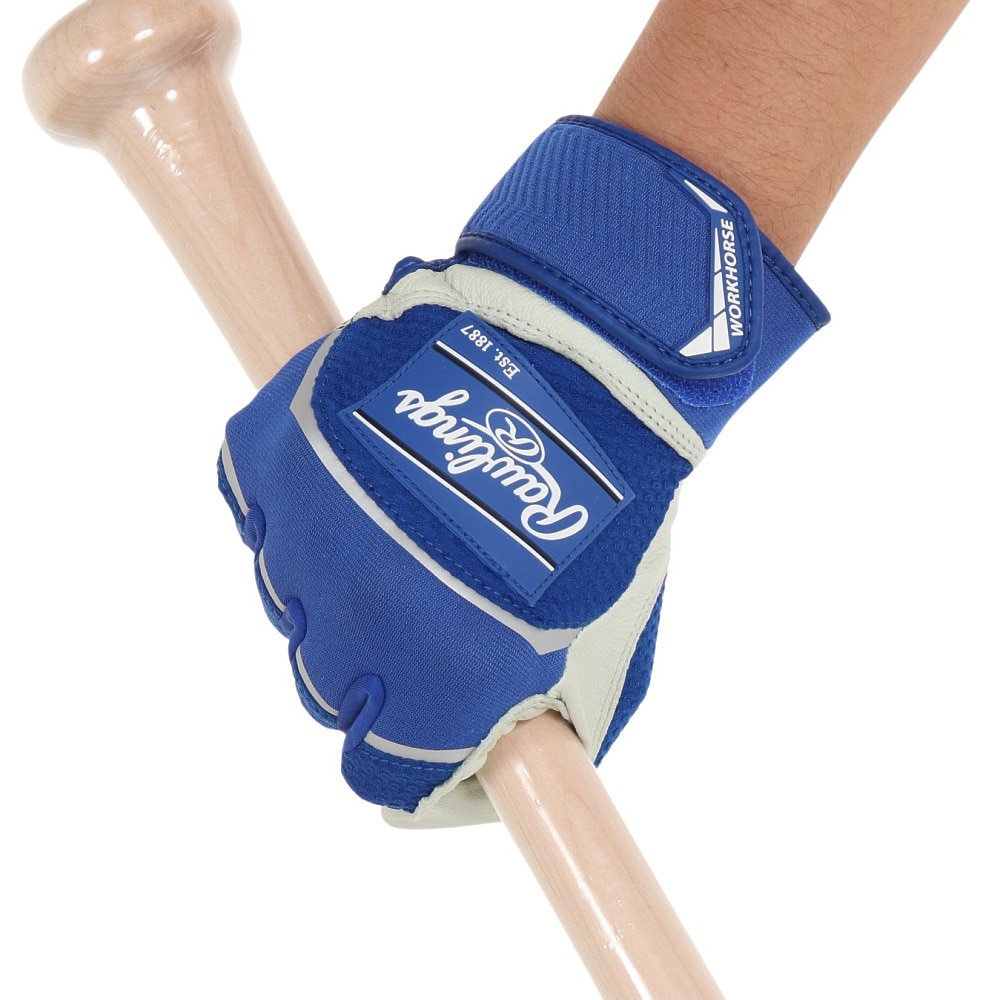 ローリングス（Rawlings）（メンズ）バッティンググローブ 両手用 野球 パッチロゴ バッティンググラブ WH22BG-RY-USA M