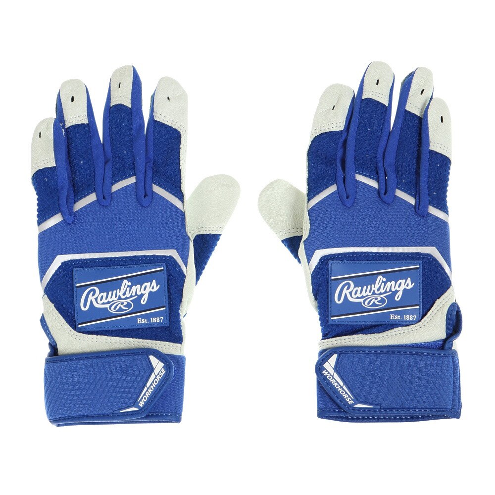ローリングス（Rawlings）（メンズ）バッティンググローブ 両手用 野球 パッチロゴ バッティンググラブ WH22BG-RY-USA M