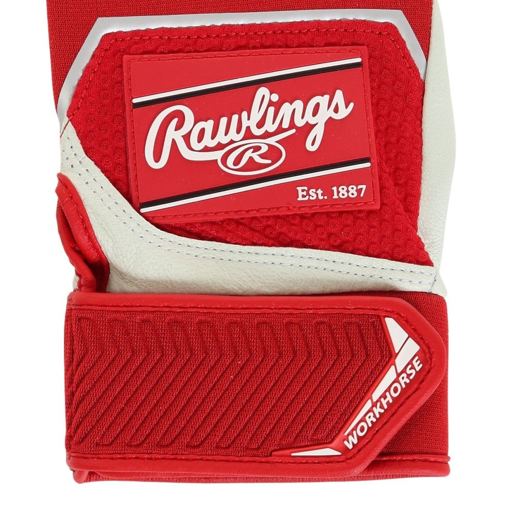 ローリングス（Rawlings）（メンズ）バッティング用グローブ 両手用 野球 パッチロゴ バッティンググラブ Lサイズ WH22BG-SC-USA L