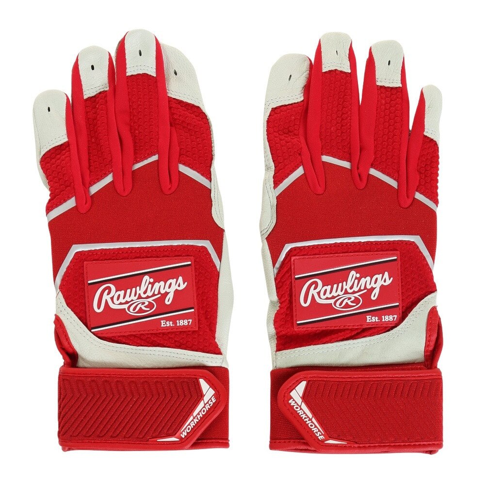 ローリングス（Rawlings）（メンズ）バッティング用グローブ 両手用 野球 パッチロゴ バッティンググラブ Sサイズ WH22BG-SC-USA S