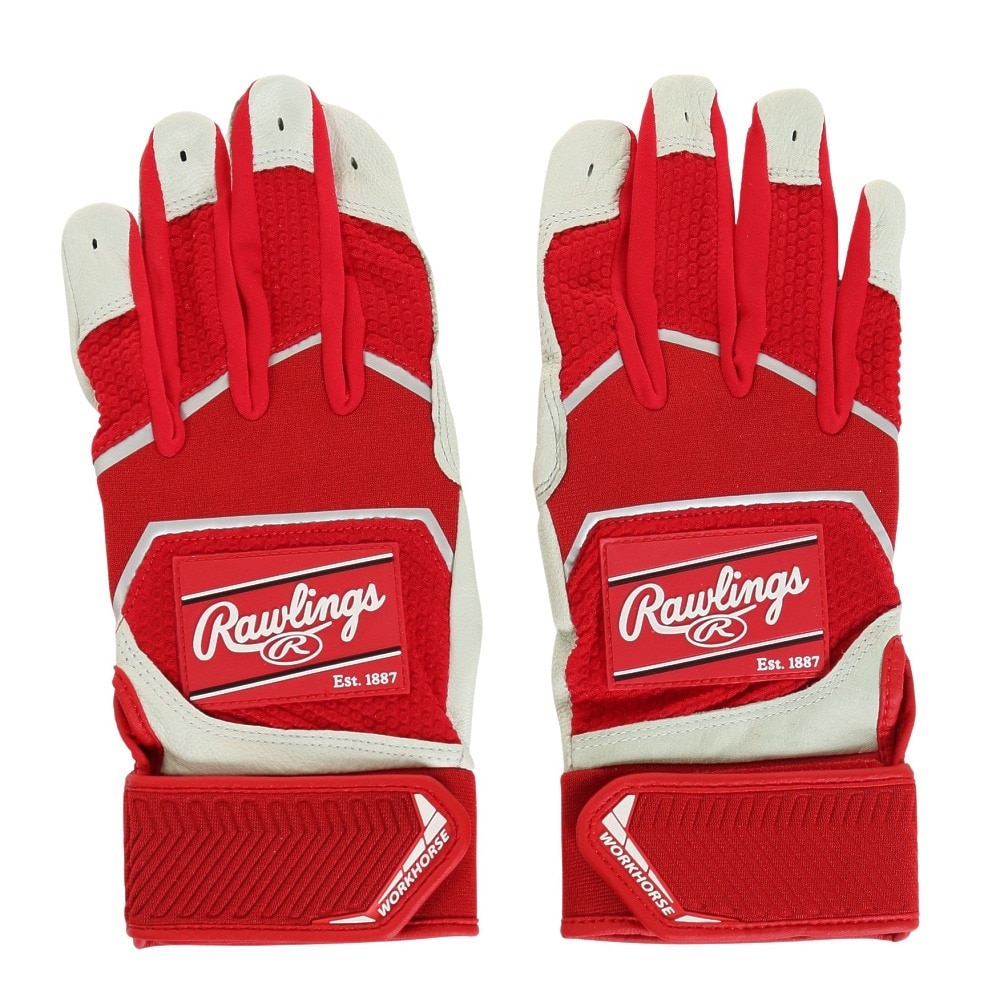 ローリングス（Rawlings）（メンズ）バッティング用グローブ 両手用 野球 パッチロゴ バッティンググラブ XLサイズ WH22BG-SC-USA XL