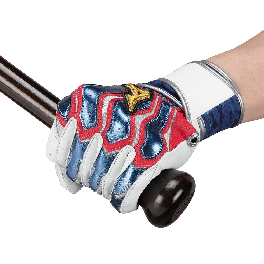ミズノ（MIZUNO）（メンズ）バッティング用グローブ 野球 ミズノプロ モーションアークSF 勝色コレクション 両手用 23SS 1EJEA51229