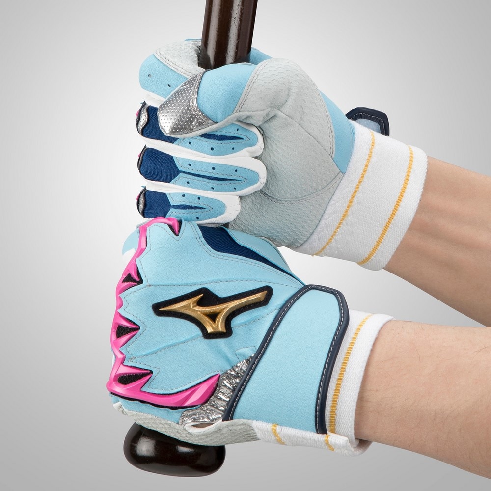 T-ポイント5倍】 ミズノ MIZUNO ミズノプロ シリコンパワーアークLI 両手用 ユニセックス 野球 限定 手袋 バッティンググローブ バッテ  23SS 1EJEA816