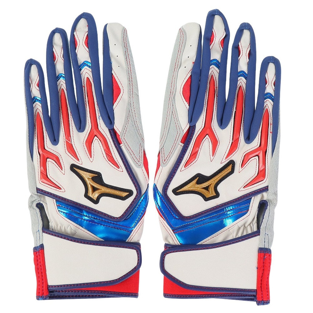 ミズノ（MIZUNO）（メンズ）バッティング用グローブ 野球 ミズノプロ シリコンパワーアークW 両手用 1EJEA52001