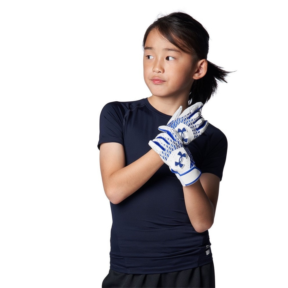 アンダーアーマー（UNDER ARMOUR）（キッズ）野球 キッズ クリーンアップ バッティンググローブ 両手用 1384753 101