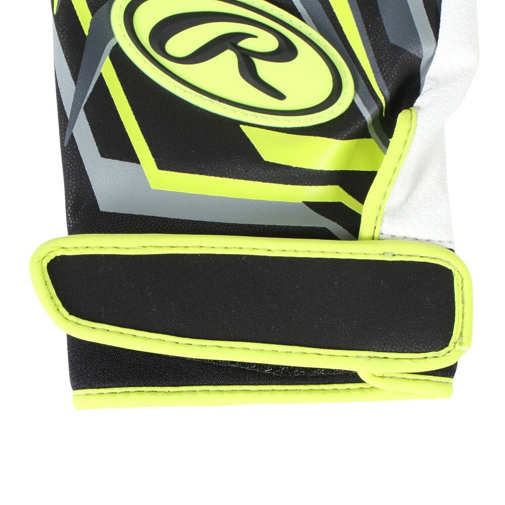 ローリングス（Rawlings）（メンズ、レディース）バッティング用グローブ 野球 両手用 バッティンググラブスリム EBG23S05SLIM-B/LIME