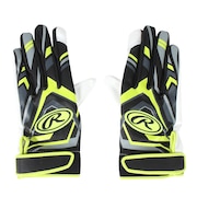 (メンズ、レディース)バッティング用グローブ 野球 両手用 バッティンググラブスリム EBG23S05SLIM-B/LIME