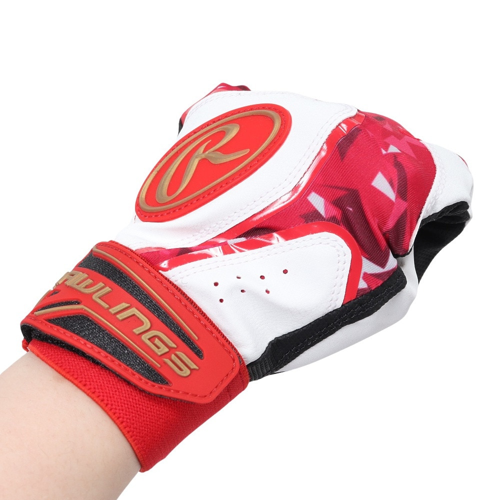 ローリングス（Rawlings）（メンズ）バッティング用 野球 ベクターカモ2 ハイパーグリップ 両手用 EBG24S05-RD/RD 速乾