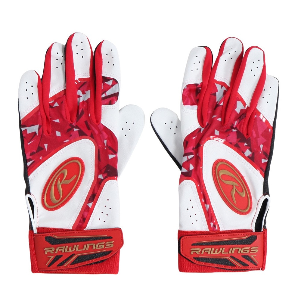 ローリングス（Rawlings）（メンズ）バッティング用 野球 ベクターカモ2 ハイパーグリップ 両手用 EBG24S05-RD/RD 速乾