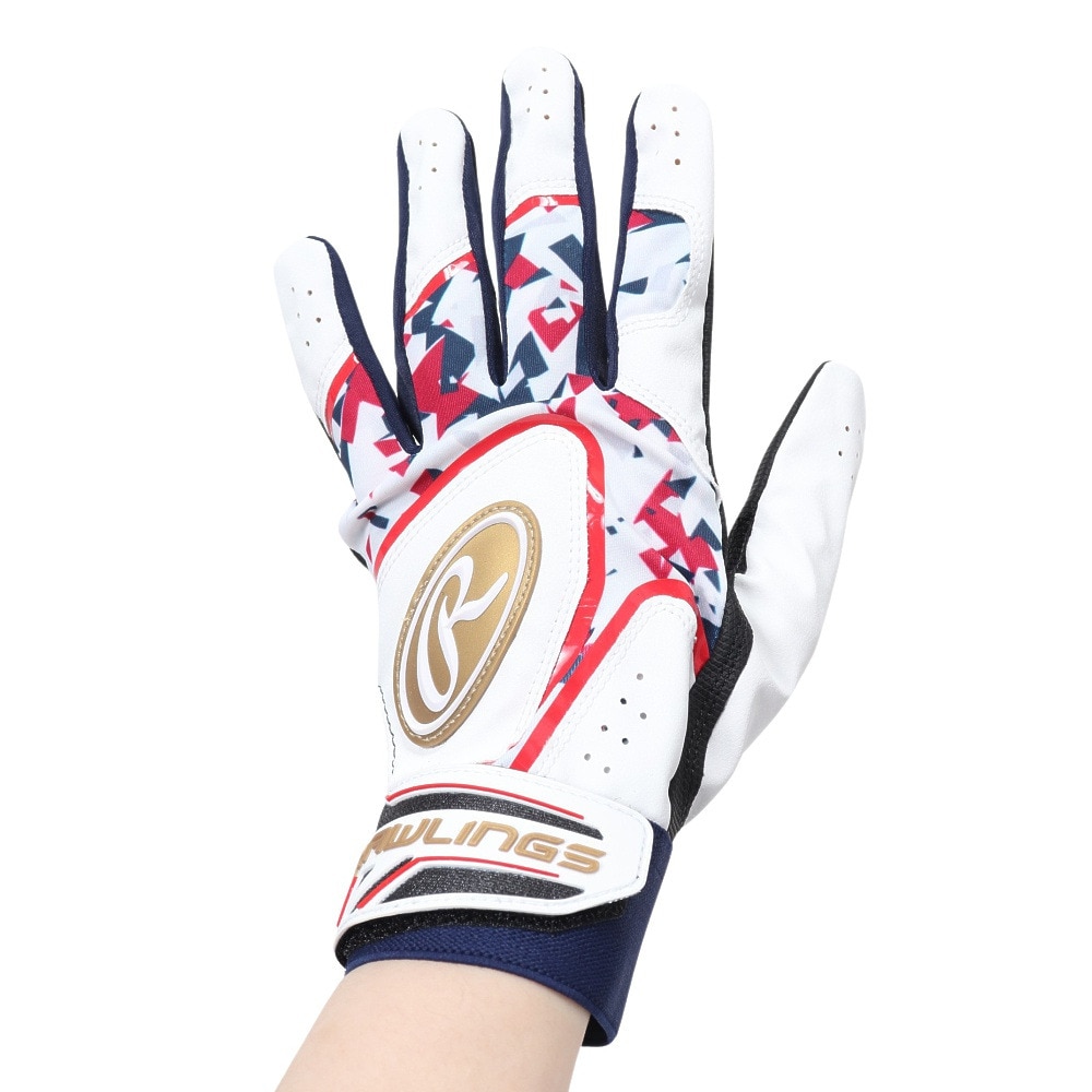 ローリングス（Rawlings）（メンズ）バッティング用 野球 ベクターカモ2 ハイパーグリップ 両手用 EBG24S05-USA 速乾