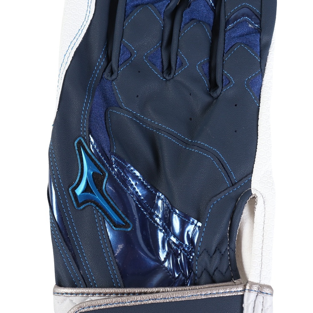 ミズノ（MIZUNO）（メンズ、レディース）バッティング用グローブ 野球 ウィルドライブ ブルー 両手用 24SS 1EJEA53414