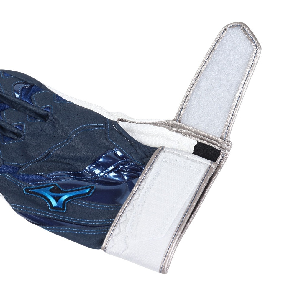 ミズノ（MIZUNO）（メンズ、レディース）バッティング用グローブ 野球 ウィルドライブ ブルー 両手用 24SS 1EJEA53414