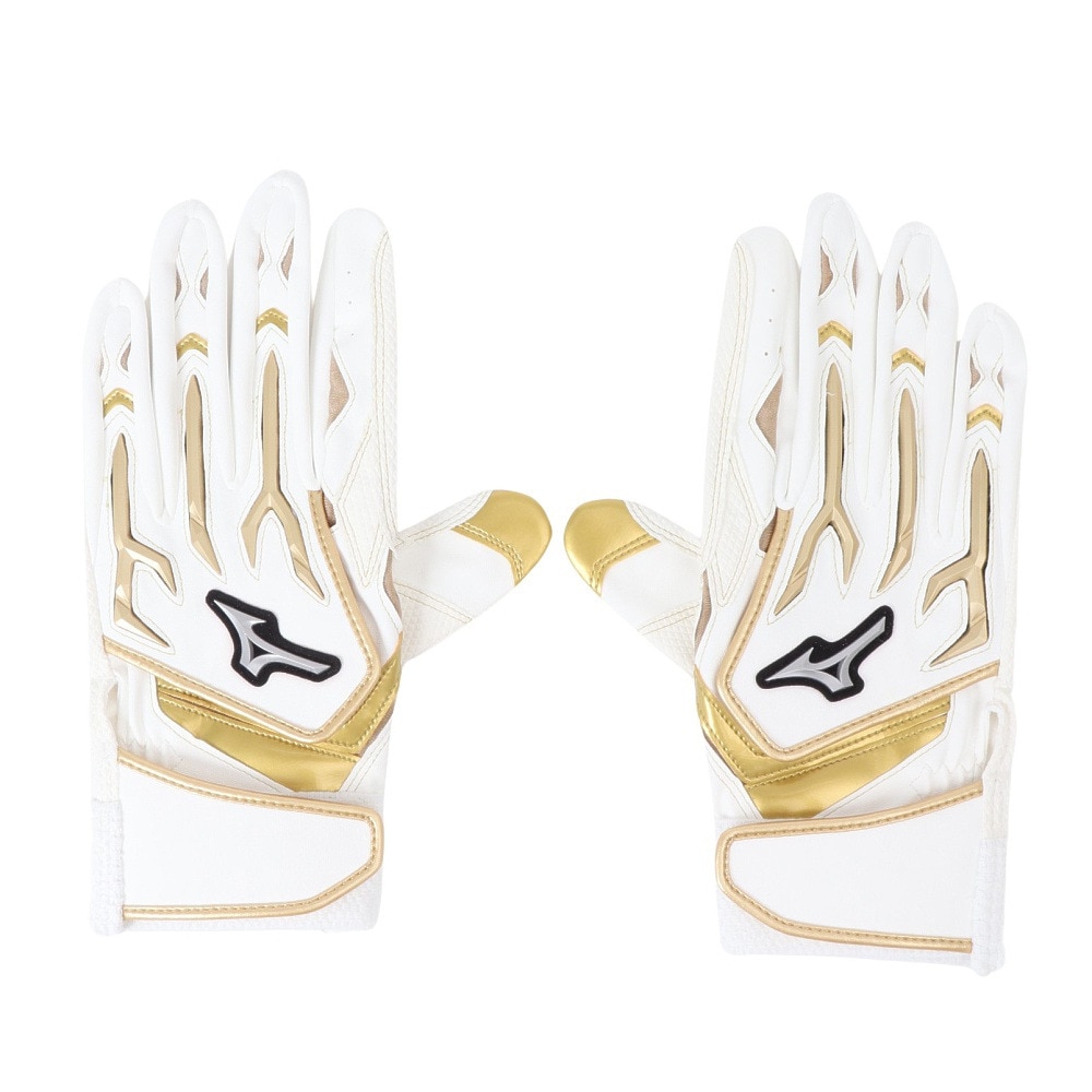ミズノ（MIZUNO）（メンズ、レディース）バッティング用グローブ 野球 シリコンパワーアーク W レプリカ 24 両手用 1EJEA82701