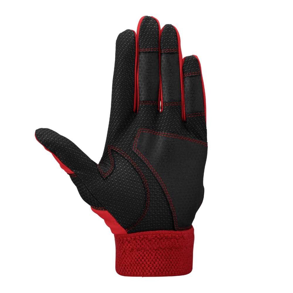 ミズノ（MIZUNO）（キッズ）ジュニア バッティング用グローブ 野球 ウィルドライブ レッド 24SS 両手用 1EJEY53362