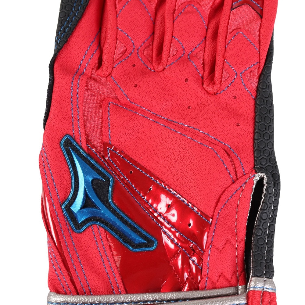 ミズノ（MIZUNO）（キッズ）バッティング用グローブ 野球 ウィルドライブ ブルー 両手用 24SS 1EJEY53462