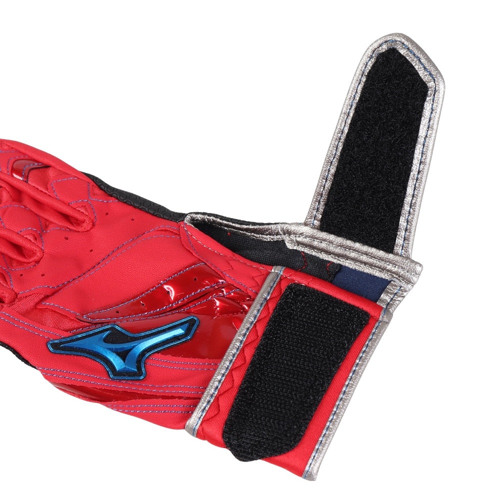 ミズノ（MIZUNO）（キッズ）バッティング用グローブ 野球 ウィルドライブ ブルー 両手用 24SS 1EJEY53462