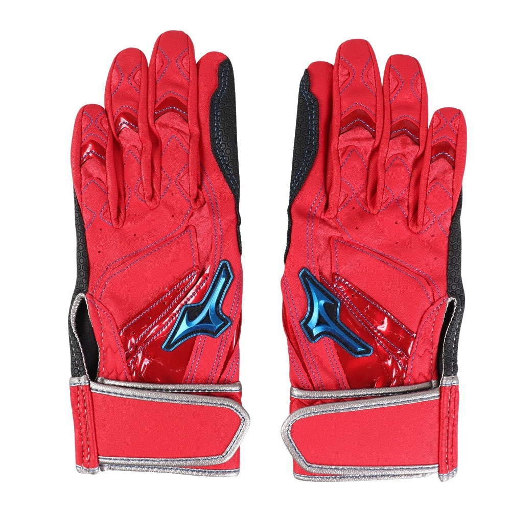 ミズノ（MIZUNO）（キッズ）バッティング用グローブ 野球 ウィルドライブ ブルー 両手用 24SS 1EJEY53462