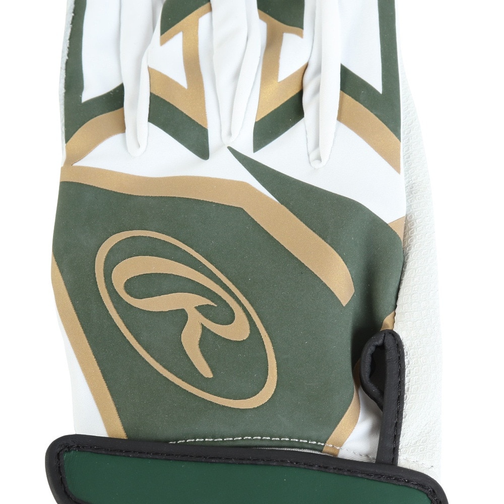 ローリングス（Rawlings）（メンズ）バッティング用グローブ 野球 両手用 シープレザー ミレニア EBG23S03-DGRN-XL