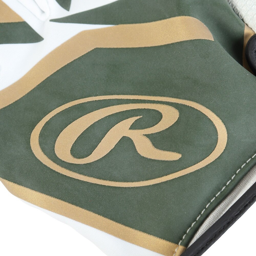 ローリングス（Rawlings）（メンズ）バッティング用グローブ 野球 両手用 シープレザー ミレニア EBG23S03-DGRN-XL