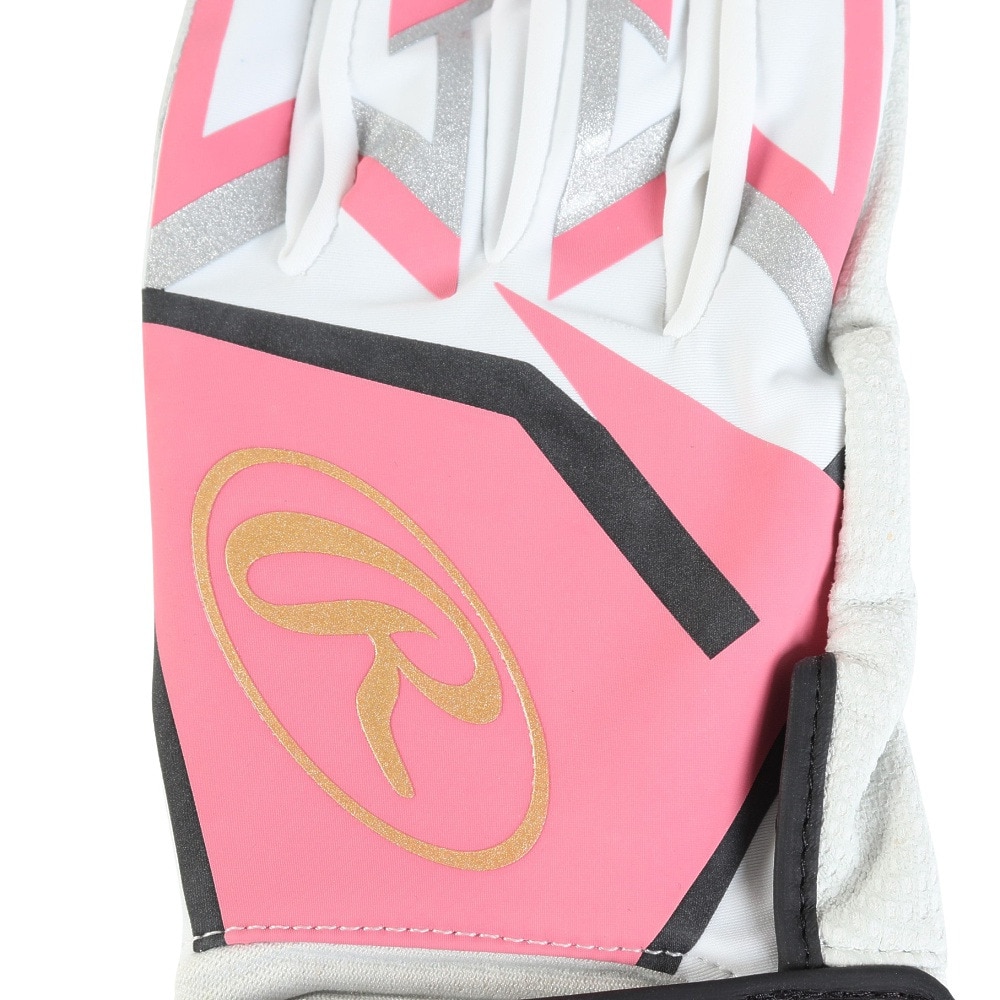 ローリングス（Rawlings）（メンズ）バッティング用グローブ 野球 両手用 シープレザー ミレニア EBG23S03-PK-XL